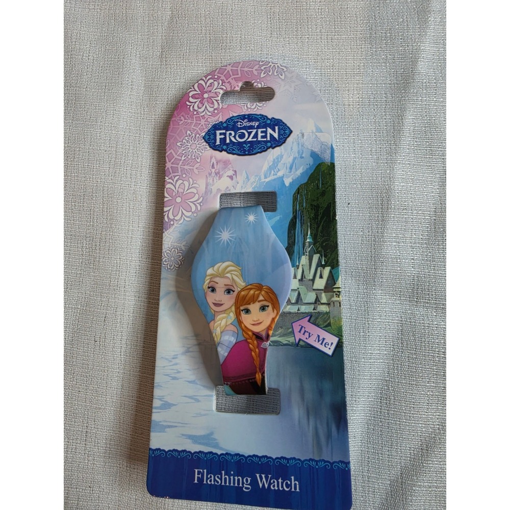 Disney Frozen Elsa Anna Flashing Digital Watch Blue Purple FZN3886SH NEW